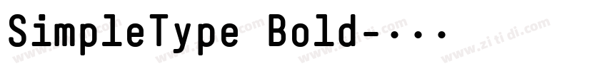 SimpleType Bold字体转换